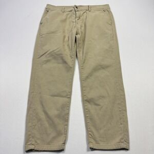 Ash & Erie Pants Mens 34x26 Beige Stretch Chino Straight Leg Casual Khaki